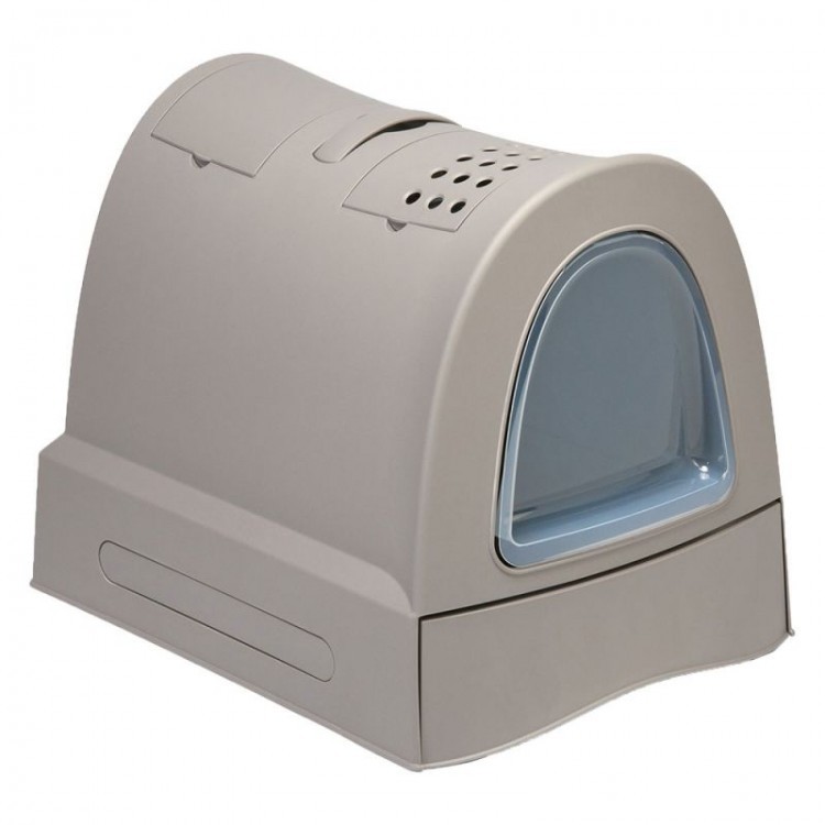 enclosed cat litter tray